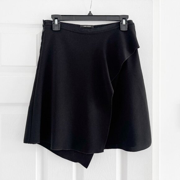 Isabel Marant "Alize" Black Crepe Skirt, size 40 (fits like 4/6) - Picture 2 of 7